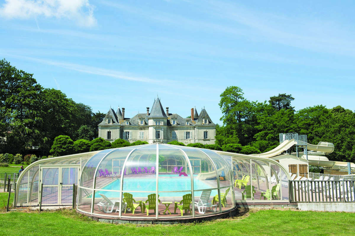 Kompleks wodny na kempingu Château La Forêt