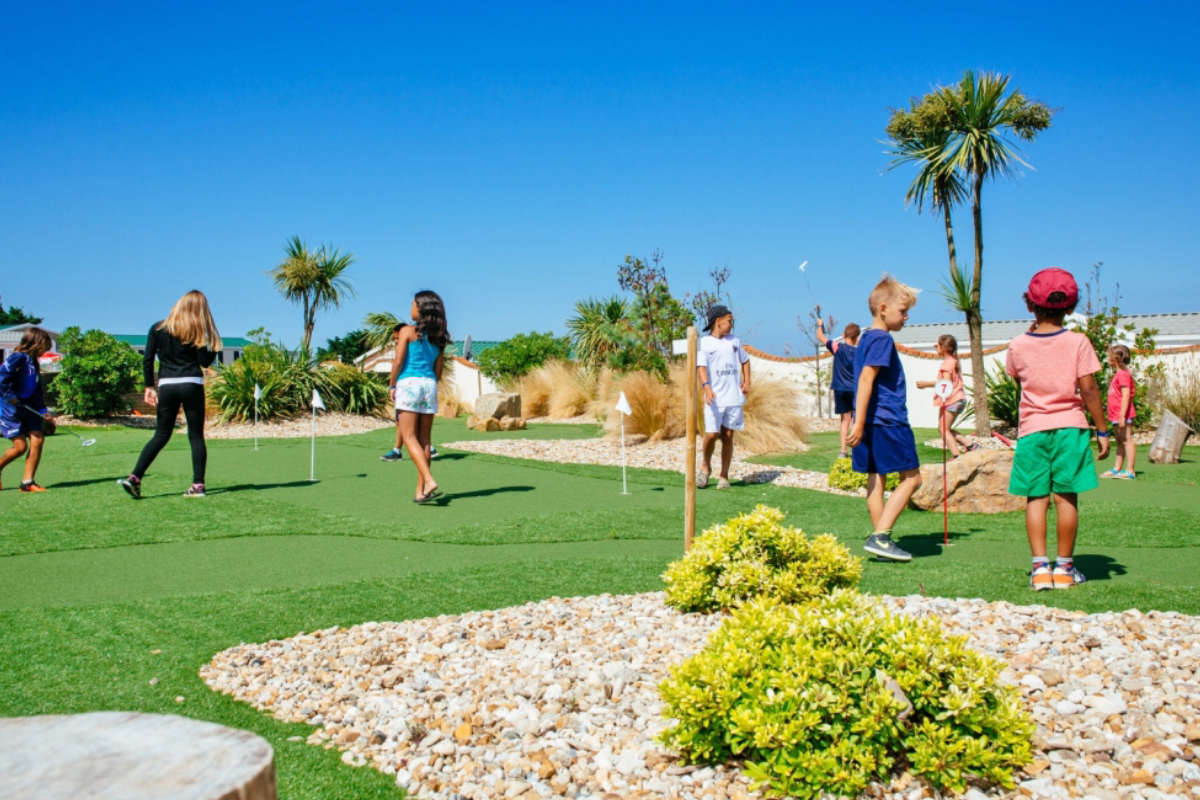 Mini golf na kempingu La Dune des Sables